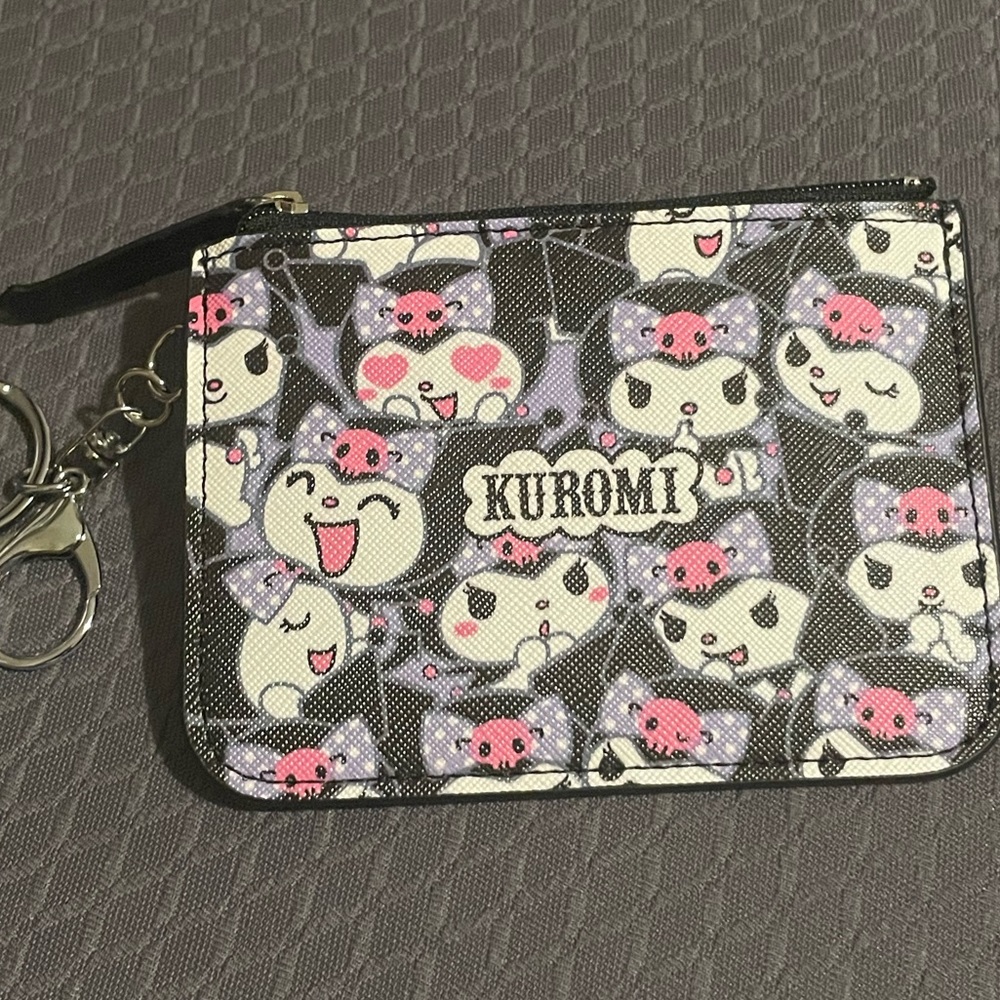 Kuromi Coin Purse Wallet Keychain